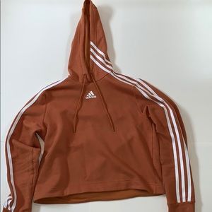 Rusty orange adidas cropped sweatshirt